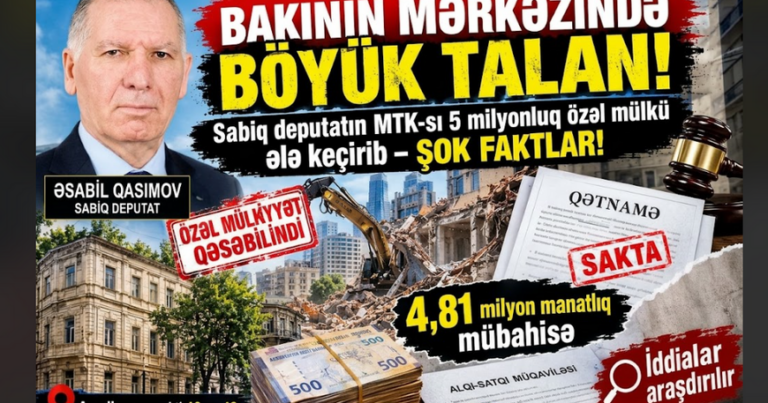 Bakının mərkəzində böyük talan!!!
