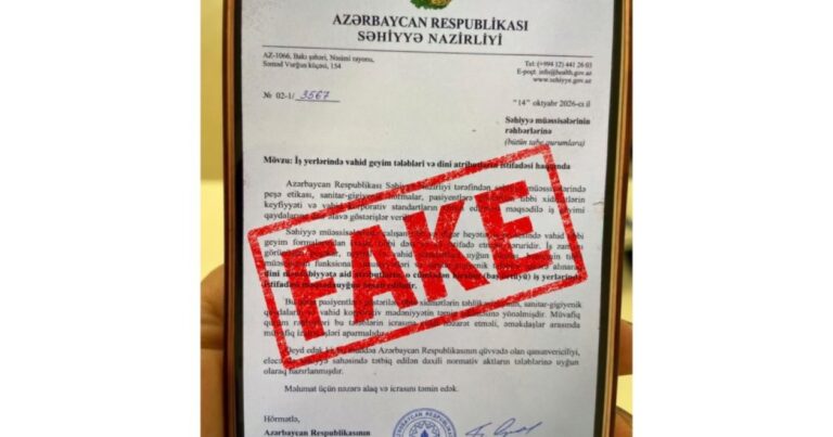 Media və Yayım Şurası ilə Səhiyyə Nazirliyi birgə açıqlama yayıbq