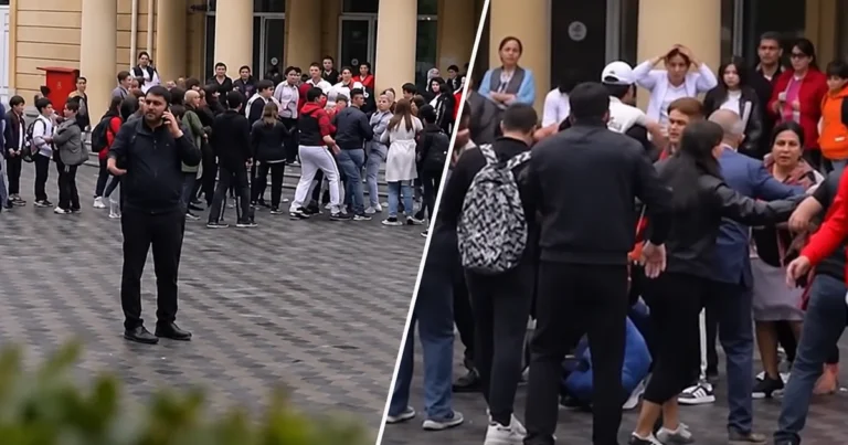 Jurnalistlərin döyüldüyü məktəbin direktor müavini danışdı: “Kənar adam olmayıb, hamısı məktəblilərdir” – Video
