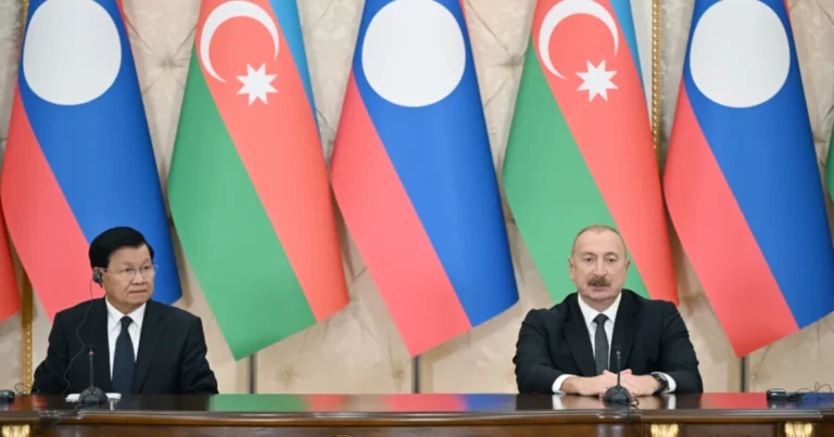 Azərbaycan və Laos prezidentləri mətbuata bəyanatlarla çıxış ediblər – FOTO