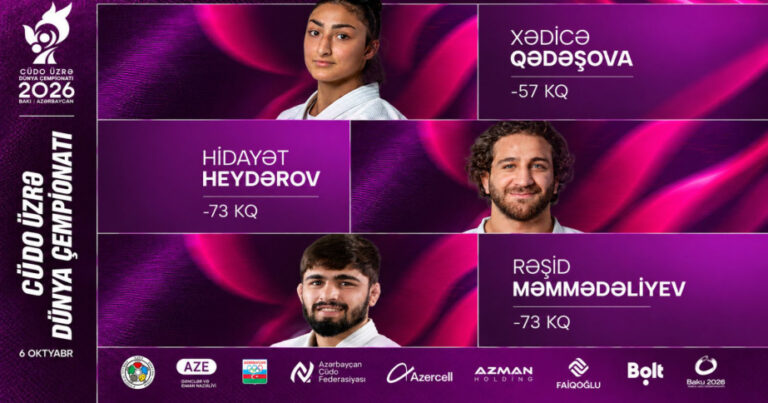 Dünya çempionatında bu gün 3 azərbaycanlı cüdoçu tatamiyə çıxacaq