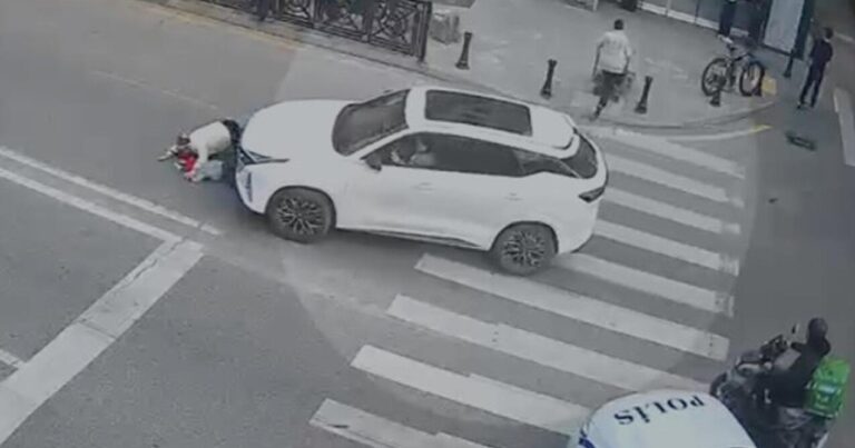 Maşınla ana və uşağının üstündən keçdi – Polis köməyə çatdı – (Video)