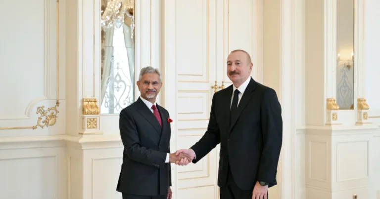 Azərbaycan Prezidenti İlham Əliyev Hindistanın xarici işlər nazirini qəbul edib – FOTO